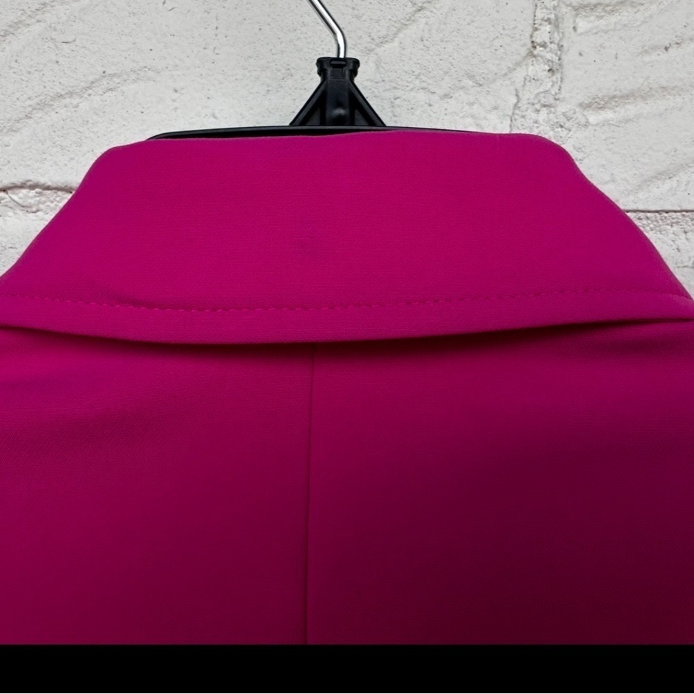 New Moschino Bondage Lacing Crepe Hot Pink Blazer Size 4 - Picture 8 of 16